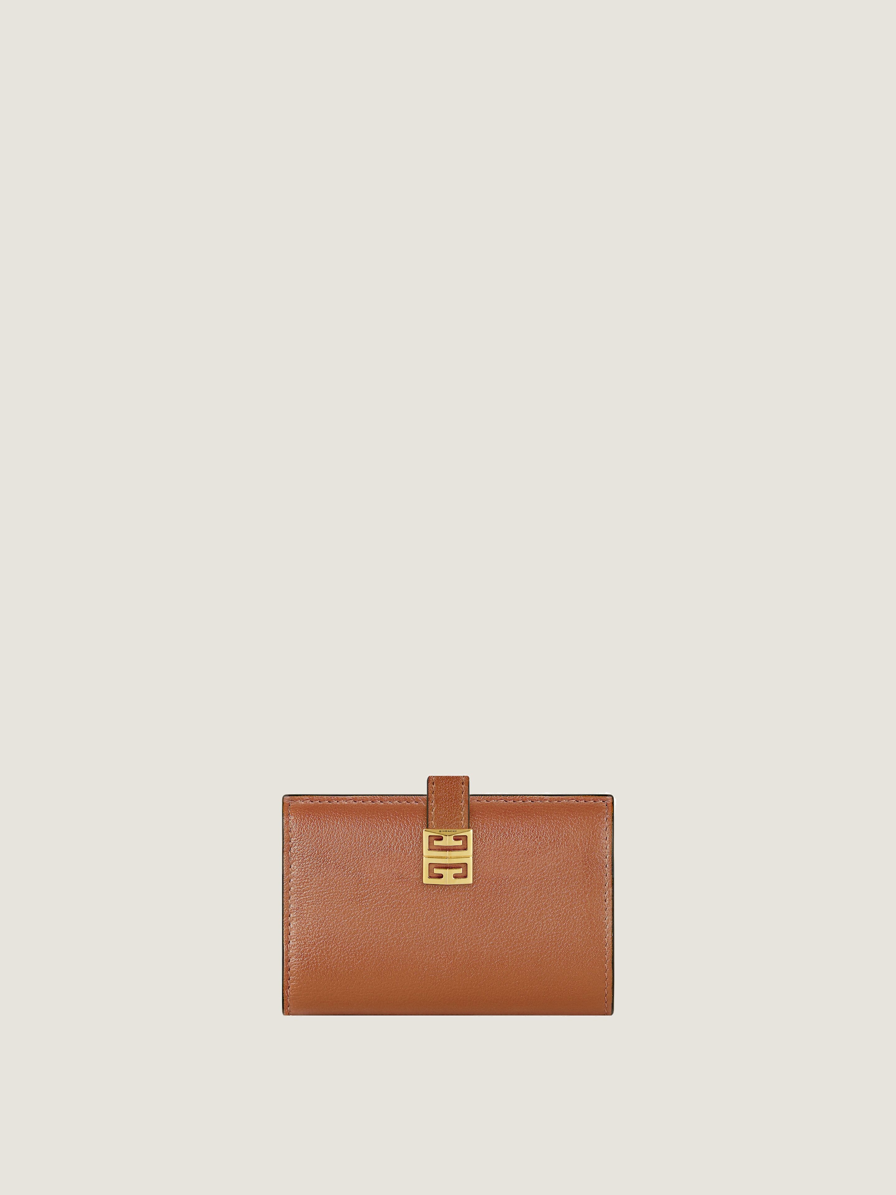 4G wallet in grained leather